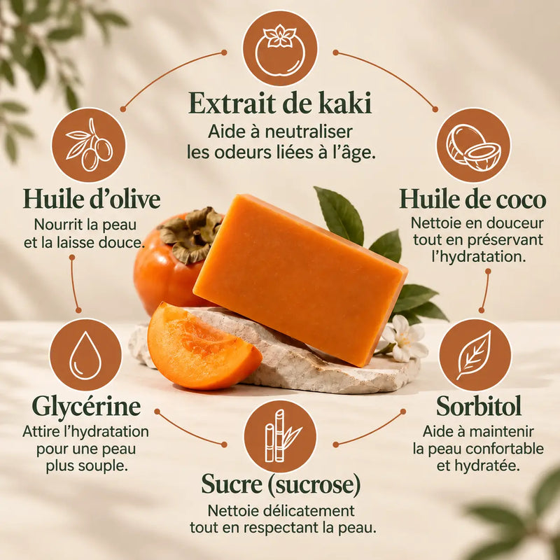 Savon Kalmi au kaki japonais